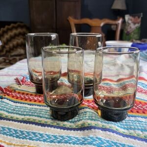 Vintage Set Of 4 Libbey Glass Tumblers